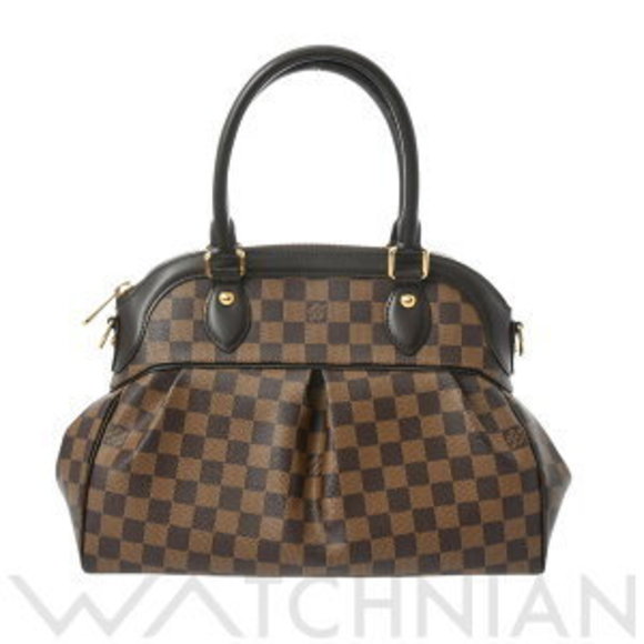 Louis Vuitton Damier Trevi GM Brown Canvas Handbag Bag - Picture 1 of 9